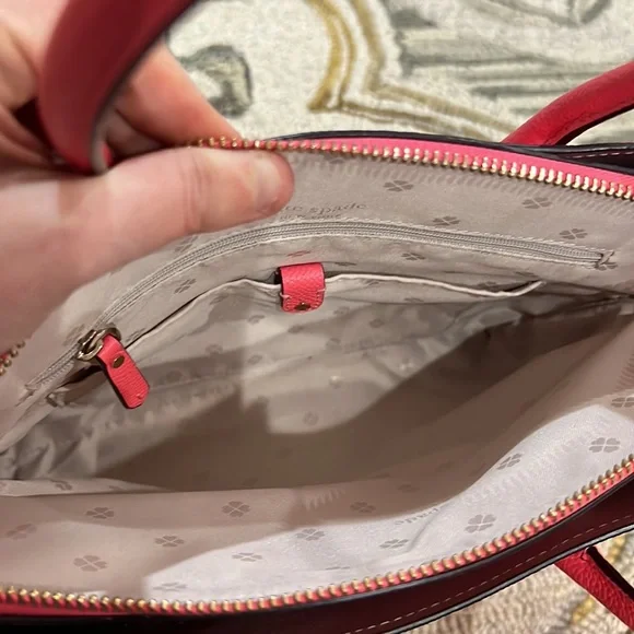 ♠️Kate spade salmon pink leather large satchel bag ♠️ - Picture 13 of 16